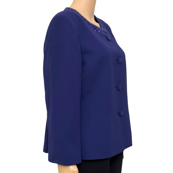 kasper Business blazer Woman’s 14 Blue navy - Picture 2 of 16